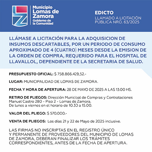 Licitaciones Sin datos  